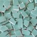 Reserved for PomDragon -Mosaic Tiles - 100 - Sea Foam - Vintage Broken Plate Tessera