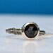 Beautiful sterling silver and rose cut black spinel engagement ring size 9.5 by Zulasurfing