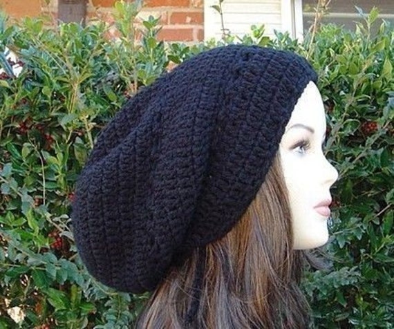 crochet pattern hat dread Tam hat, hat very long beanie, slouchy Dread Hippie Bohemian slouchy