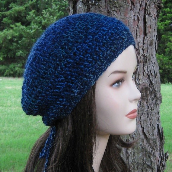 Mini hat Small head Beanie beanie for Tam  blue Slouchy Hat small hat