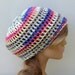 Light Wool slouchy beanie small hippie dread summer snood tam hat