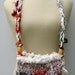 Reserved for bbeydler ---- Sale Crossbody Hippie Festival Mini Bag Patchwork Crochet Purse WITH SARI SILKsa