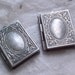 10x BOOK LOCKETS (antique silver) 19x23mm - Code 919-B
