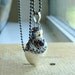 Garnet Perfume Bottle Pendant with Chain- 925 Sterling Silver P30J