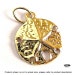 2 pcs 14K Gold Filled Sand Dollar Charms 13mm x 11mm F324GF
