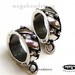 925 Sterling Silver Charm Holder Fit 3mm Bracelet F206-10 pcs