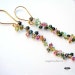 4 in Long Tourmaline Earring Gemstone Vermeil Gold Chandelier Earrings.