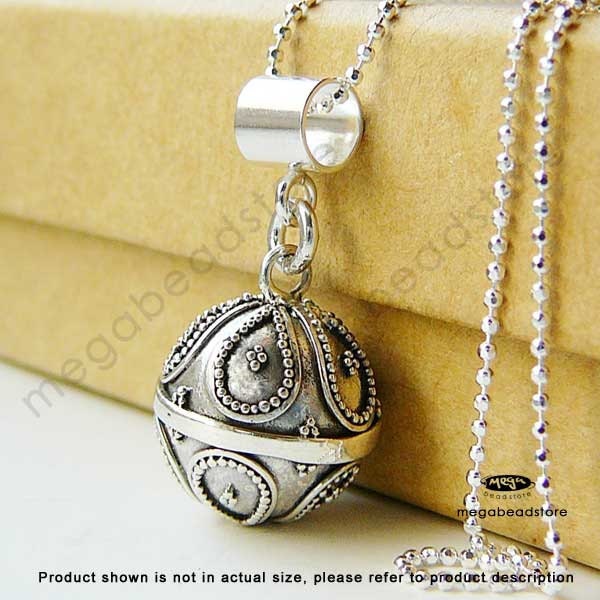 Harmony Ball Chime Pendant Necklace Dream Bell 925 Sterling