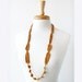SAMPLE SALE - Contemporary Art Jewelry - Wearable Fiber Art Silk Crocheted Necklace / Lariat No. 12 - Honey Caramel