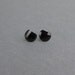 fantastic jet black swarovski rhinestone stud earrings