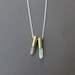 double moonstone bullet necklace with sterling silver chain