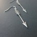 Cyber Monday SALE petite silver arrow earrings gift for her