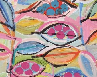 Patterned Leaves ORIGINAL PAINTING