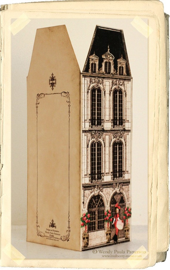 House Of Cards In French Parisian House French Greeting Cards Gift Tags La Maison de