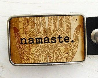 Namaste Belt Buckle