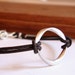 Taos in silver. Leather Bracelet. Jewelry.