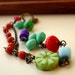 20% Off with coupon code Merry20. Gifts under 50. Bohemian Chic Bracelet. Handcrafted. Artisan. Brass. Glass GIFTS FOR HER. Jewelry.