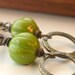 Black Friday Etsy Jewelry Black Friday Sale. Oxidized Brass and Green Mod Earrings