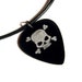Skull Guitar Pick Necklace, dust n bones