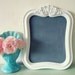 Fancy Vintage Frame turned Magnetic Chalkboard Memo Board Wedding WHITE 10 x 12