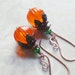 Sihaya Designs Pumpkin Earrings 2011 - Lucite Pumpkins in Copper