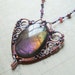 Sandhya- Ornate Purple, Pink, and Amber Labradorite Neckace - Inspired by India