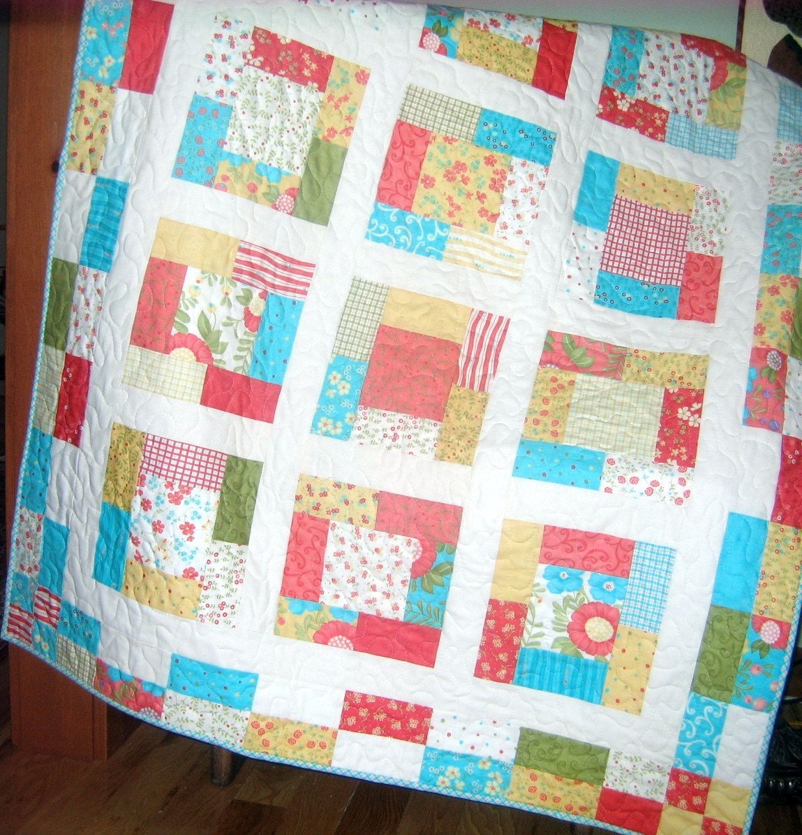 Lap or Baby Quilt Pattern....Quick and Easy Charm Squares or