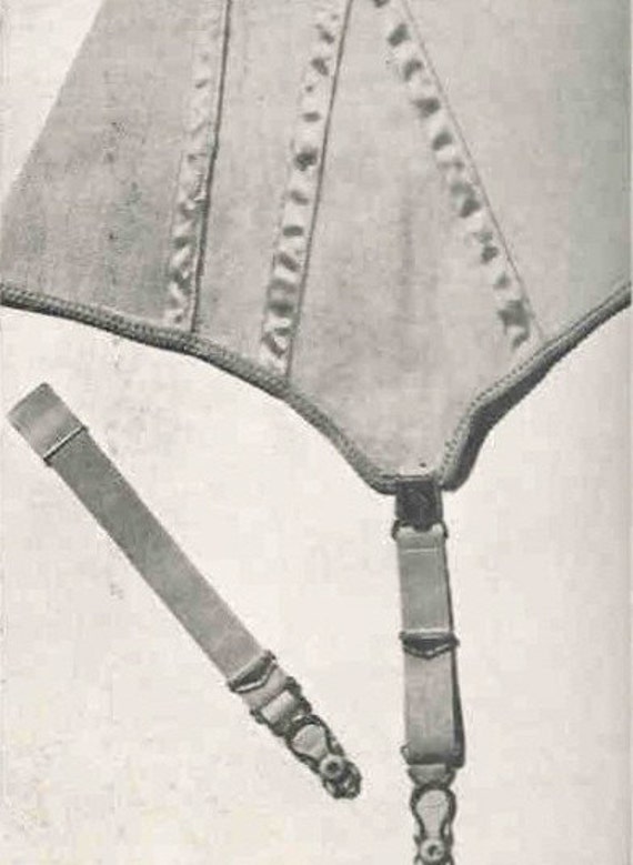 Vintage Sewing Pattern Pdf Garter Belt Suspender Belt Lingerie