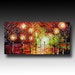 Original Oil Painting on Canvas Rainy Night ART Palette Knife Painting Impasto B. Sasik
