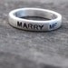 Hand Stamped Promise Ring for cat57