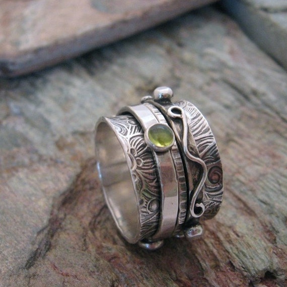MADE TO ORDER Sterling Silver Spinner Ring by KBerlinMetalsmith