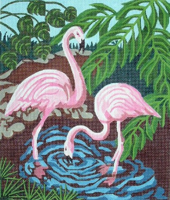 Flamingo Needlepoint Canvas