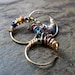 bejeweled-- sterling silver set of two hoops-- mix or match-- handmade by thebeadedlily on etsy