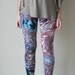 LAST ONE Leggings. Splatter galaxy print. Pink, blue and grey. xs, s, m, l