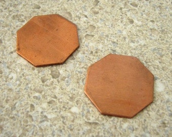 Genuine Copper stamping stop sign shape Octagon