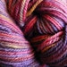 Handpainted Wool Yarn BERRY JUICE Worsted Weight 220yds