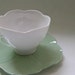 Ceramic Teacup and Flower Saucer