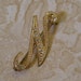 N Vintage Initial Pin