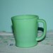 1940s Anchor Hocking Jadeite Green Fire King Ware Coffee Mug