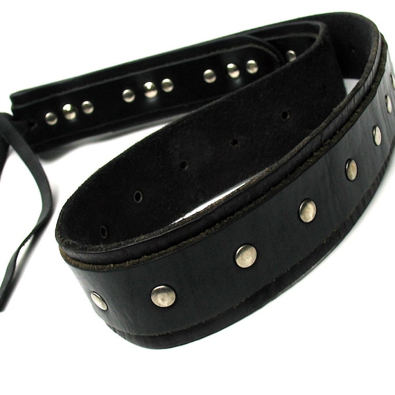 Old School Naughty Studded Leather Belt Spanking by Greenbelts