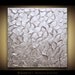 ORIGINAL Abstract Art- Silver Impasto Textured metallic modern Palette Knife painting