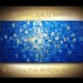 Original Large Abstract Fine Art on Canvas Textured Blue Modern Palette Knife Painting Ready to Hang 48x24 by Susanna