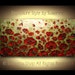 ORIGINAL Large Abstract Olive Green Red Poppies Impasto Landscape Oil Painting by Susanna 48x24 Ready to Hang
