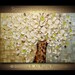 ORIGINAL Large White Flowers Oil Painting Abstract Contemporary Bouquet in Vase Heavy Impasto Texture by Susanna Ready to Hang 36x24