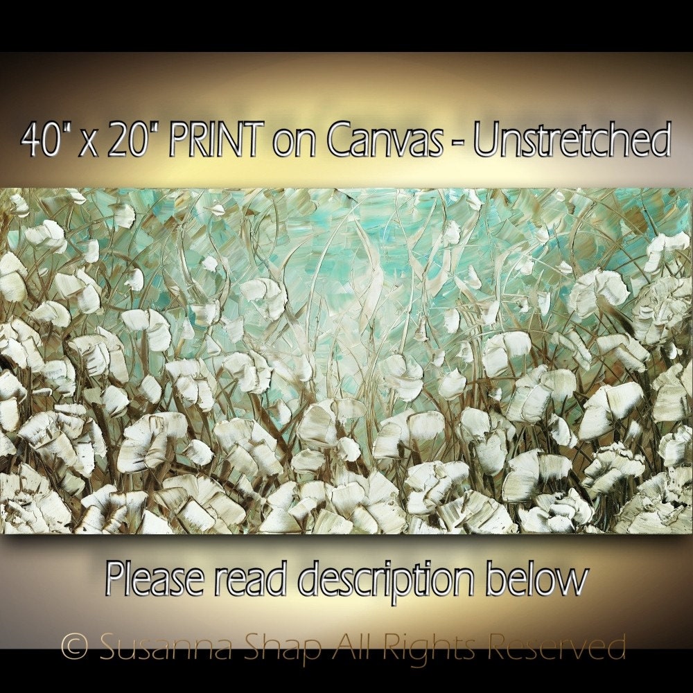 Fine Art Giclee PRINT on Canvas Large Abstract by ModernHouseArt