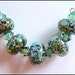 Mossy Riverbank Boro Lampwork Bead Set