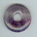 CIJ SALE - 35mm Purple Cape Amethyst PI Donut Pendant Bead