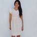 white LACE EYELET dolly dress (s/m)