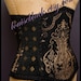 SALE Corset Queen Mary Tudors Cincher by Louise Black Limited Edition Ready to Ship Size Medium LAST ONE