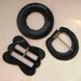 Vintage Black Dress Buckles - Textured